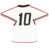 2003-04 AC Milan adidas Player Issue Away Maglia #10 L/M *Come nuova* M