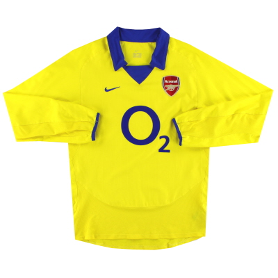 2003-04 Arsenal Nike Away Shirt L/S S 
