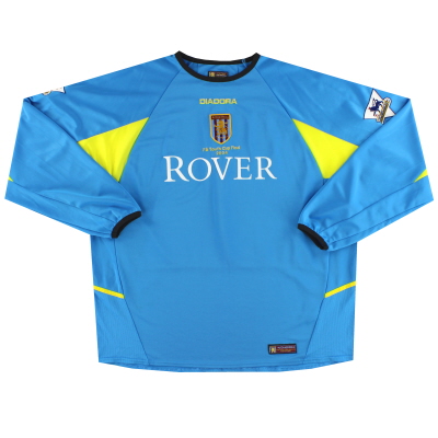 2003-04 Aston Villa Diadora Player Issue 'Cup Final 'Goalkeeper Shirt #1 XXL 