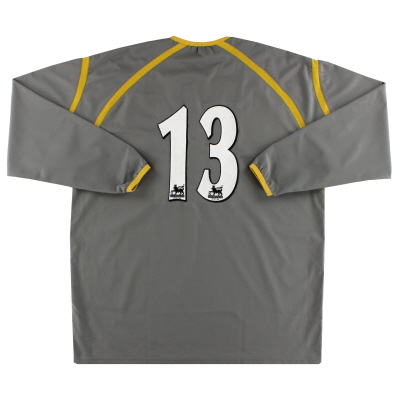 2003-04 Everton Player Issue Goalkeeper Shirt #13