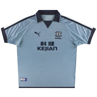 2003-04 Everton Puma '125th Anniversary' Troisième maillot *Menthe* L