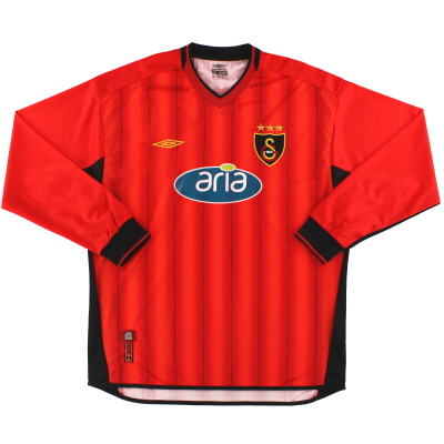 2003-04 Galatasaray Umbro Troisième Chemise L/S *Menthe* XL