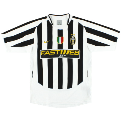 2003-04 Juventus Nike Maillot Domicile # 4 L