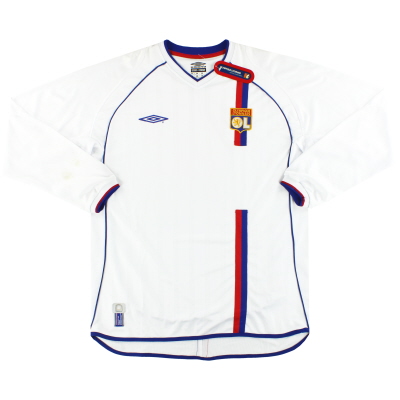 2003-04 리옹 엄브로 홈 셔츠 L/S *w/tags* XL