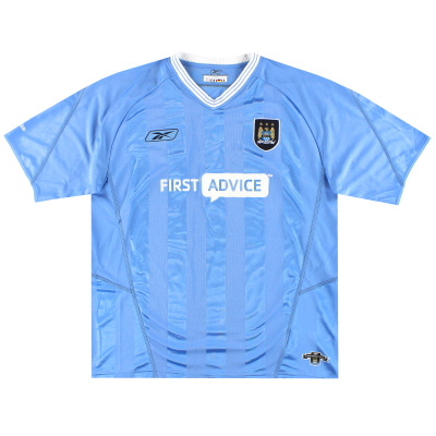 2003-04 Manchester City Reebok Home Shirt L