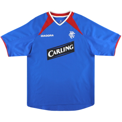 2003-04 Rangers Diadora Home Shirt * Mint * L