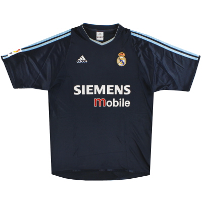 2003-04 Real Madrid adidas uitshirt XL