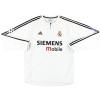 2003-04 Real Madrid adidas CL Home Shirt Beckham #23 L/S XL