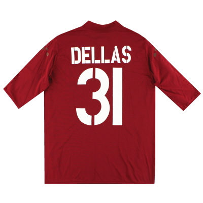 2003-04 Roma Diadora Home Shirt Dellas # 31 * comme neuf * XL