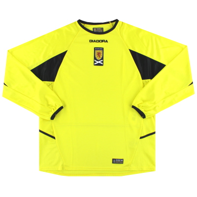 2003-04 Escocia Diadora Portero Camiseta L
