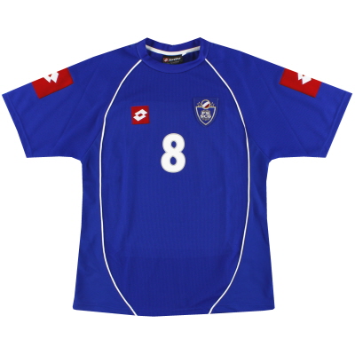 2003-04 Serbien & Montenegro Lotto Match Ausgabe Heimtrikot Nr. 8 M