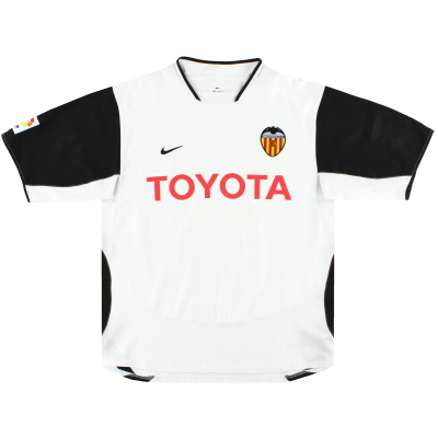 2003-04 Valencia Nike Thuisshirt *Mint* XL