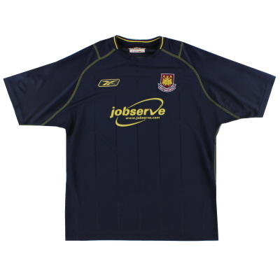 Camiseta Reebok de visitante del West Ham 2003-04 * Mint * XL