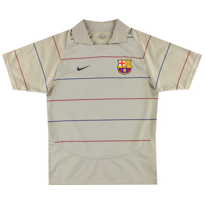 2003-05 Barcelone Nike Basic Away Shirt L.Garçons