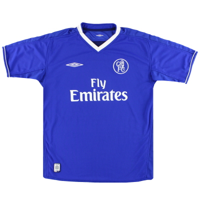 Camiseta de la 2003a equipación del Chelsea Umbro 05-XNUMX L