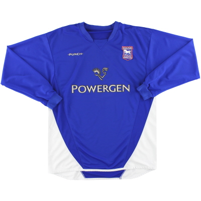 2003-05 Ipswich Punch Home Shirt #8 L/S L 