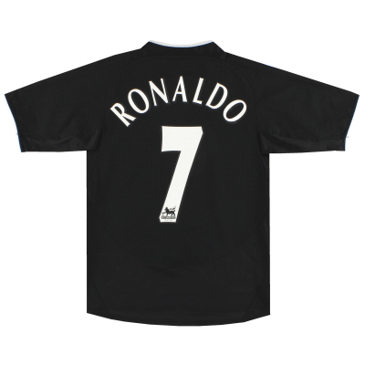 2003-05 Manchester United Nike Away Shirt Ronaldo #7 L.Boys 