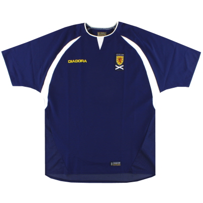 2003-05 Scotland Diadora Home Shirt *Mint* XL