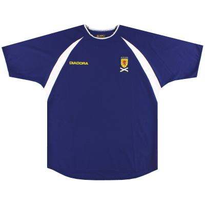 2003-05 Skotlandia Diadora Home Shirt l