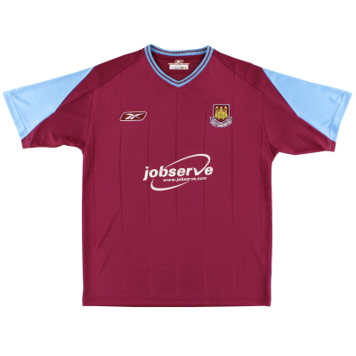 2003-05 West Ham Reebok camiseta de local L