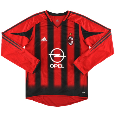 2004-05 AC Milan adidas Player Isuue Home Shirt #9 L/S M