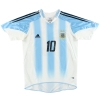 2004-05 Argentina adidas Home Shirt Tevez #10 M