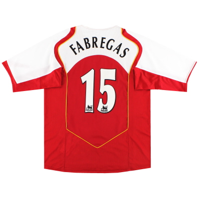 2004-05 Arsenal Nike Home Shirt Fabregas #15 *Mint* L