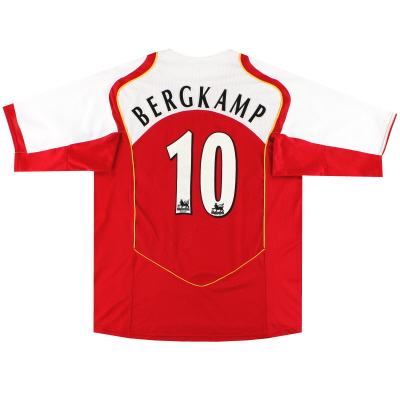 2004-05 Arsenal Nike thuisshirt Bergkamp #10 XL