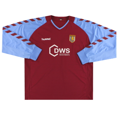 2004-05 Aston Villa Hummel Home Shirt L/S #14 XL