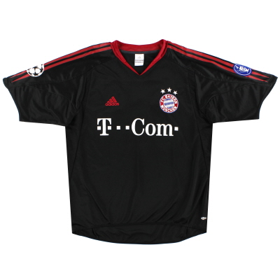 2004-05 Bayern Munich Adidas CL Kemeja Kecil