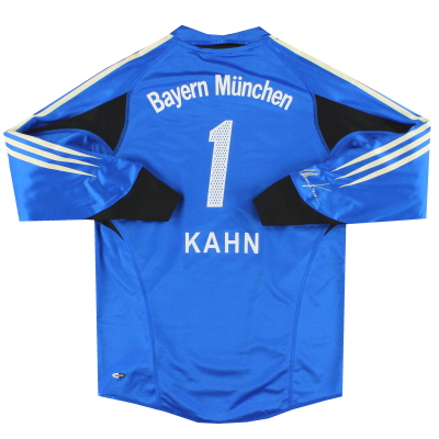2004-05 Bayern Munich adidas Goalkeeper Shirt Kahn #1 *Mint* XS