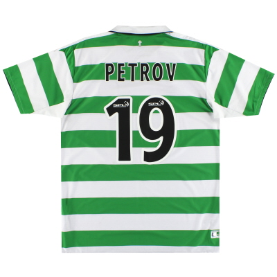 2004-05 Celtic Umbro Maglia Home Petrov #19 L