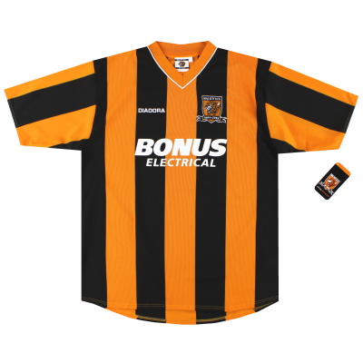 2004-05 Camiseta local Diadora Centenary de Hull City * con etiquetas * XL