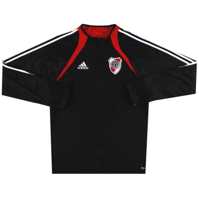 2004-05 Veste de survêtement River Plate adidas 1/4 Zip * Menthe * M / L