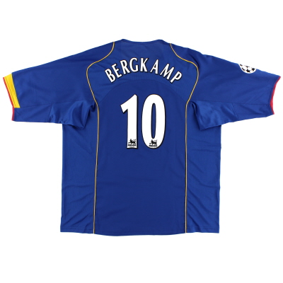Maglia da trasferta Nike Arsenal 2004-06 Bergkamp # 10 * con etichette * XXL