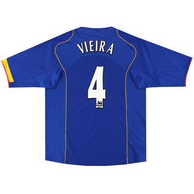 2004-06 Camiseta Nike de visitante del Arsenal Vieira # 4 L