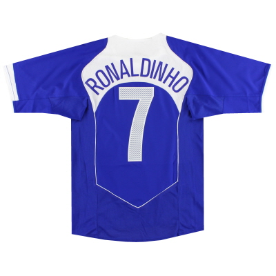 2004-06 Brazil Nike Away Shirt Ronaldinho #7 S 