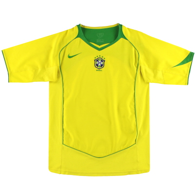 2004-06 Brasile Nike Maglia Home *Menta* M