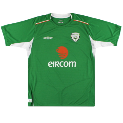 2004-06 Irlanda Umbro Home Shirt * Mint * L