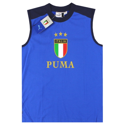 T-shirt sans manches Italie Puma 2004-06 * avec étiquettes * M