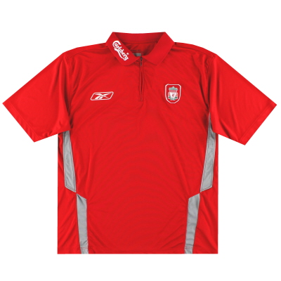 2004-06 Liverpool Reebok Camiseta con cremallera de 1/4 L