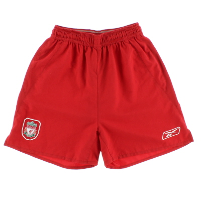 Pantalones cortos de local Reebok del Liverpool 2004-06 L