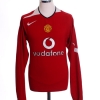 2004-06 Manchester United Home Shirt Ronaldo #7 L/S L