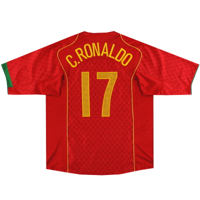 2004-06 Portugal Nike Maillot Domicile C.Ronaldo #17 *w/tags* XXL