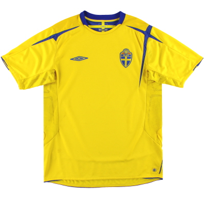 2004-06 Швеция Umbro Домашняя рубашка XL