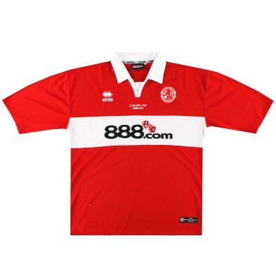 2004 Middlesbrough Errea 'Carling Cup Winners 2004' Home Shirt XXL