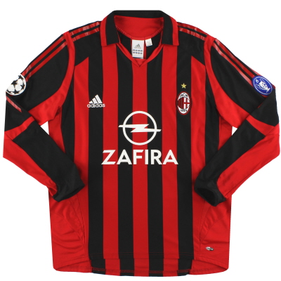 2005-06 AC Milan adidas CL Home Shirt L/S L 