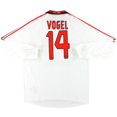2005-06 Camiseta visitante del AC Milan adidas Player Issue 'Formotion' Vogel # 14 L / S * Como nueva * XL