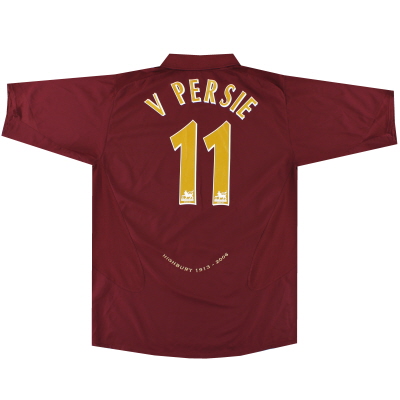2005-06 Arsenal Highbury Nike Heimtrikot gegen Persie #11 XL