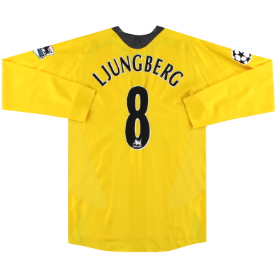 2006-07 Arsenal Nike Player Issue Away Shirt Ljungberg #8 L/S M 